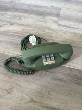 1970s Vintage Green Western Electric Princess Touch-Tone Telephone